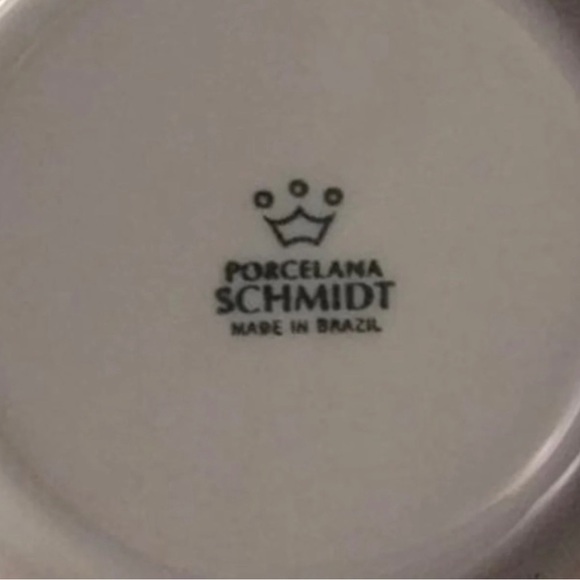 Porcelana Schmidt 5” Ramekins Made in Brazil Porcelain Set of 4 excellent - Picture 4 of 8